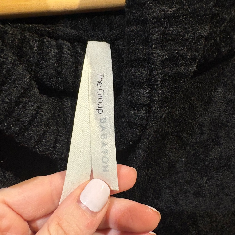 Babaton Black Velour cozy turtleneck - Picture 2 of 4